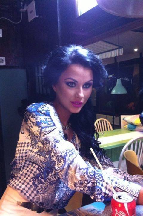 Daniela Crudu, pictorial in restaurant