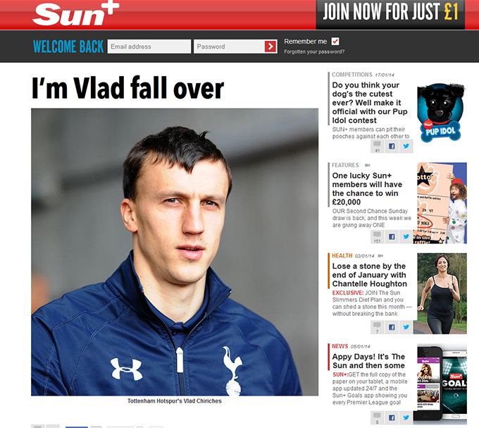 The Sun a gasit o porecla pentru Chiriches: