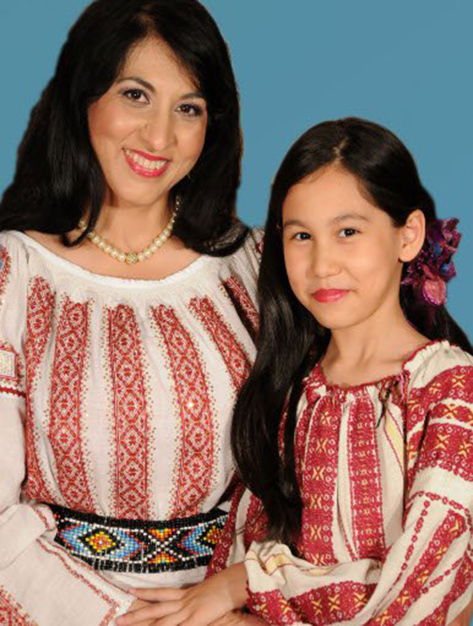 Cristina Boboaca, alaturi de fiica ei