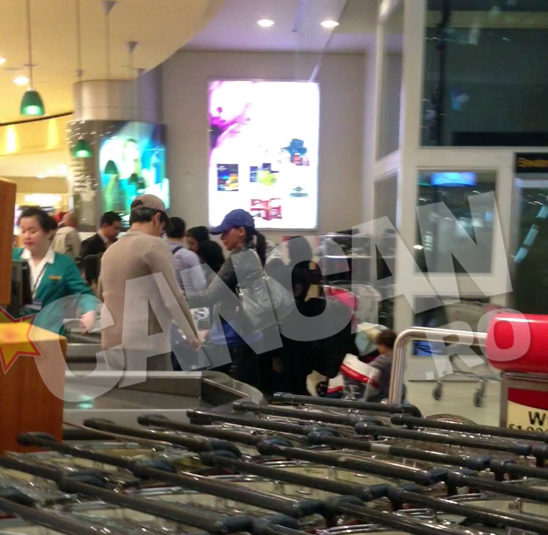 Banica si Lavinia, in aeroportul din Dubai