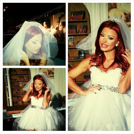 Ana s-a pozat in rochie de mireasa, acum cateva zile