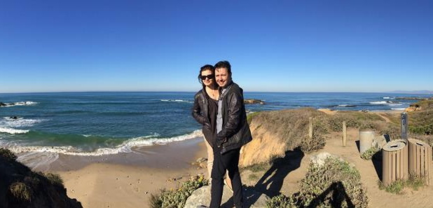 Fostul membru al trupei Desperado, intr-o vacanta, alaturi de sotia lui, Rodica