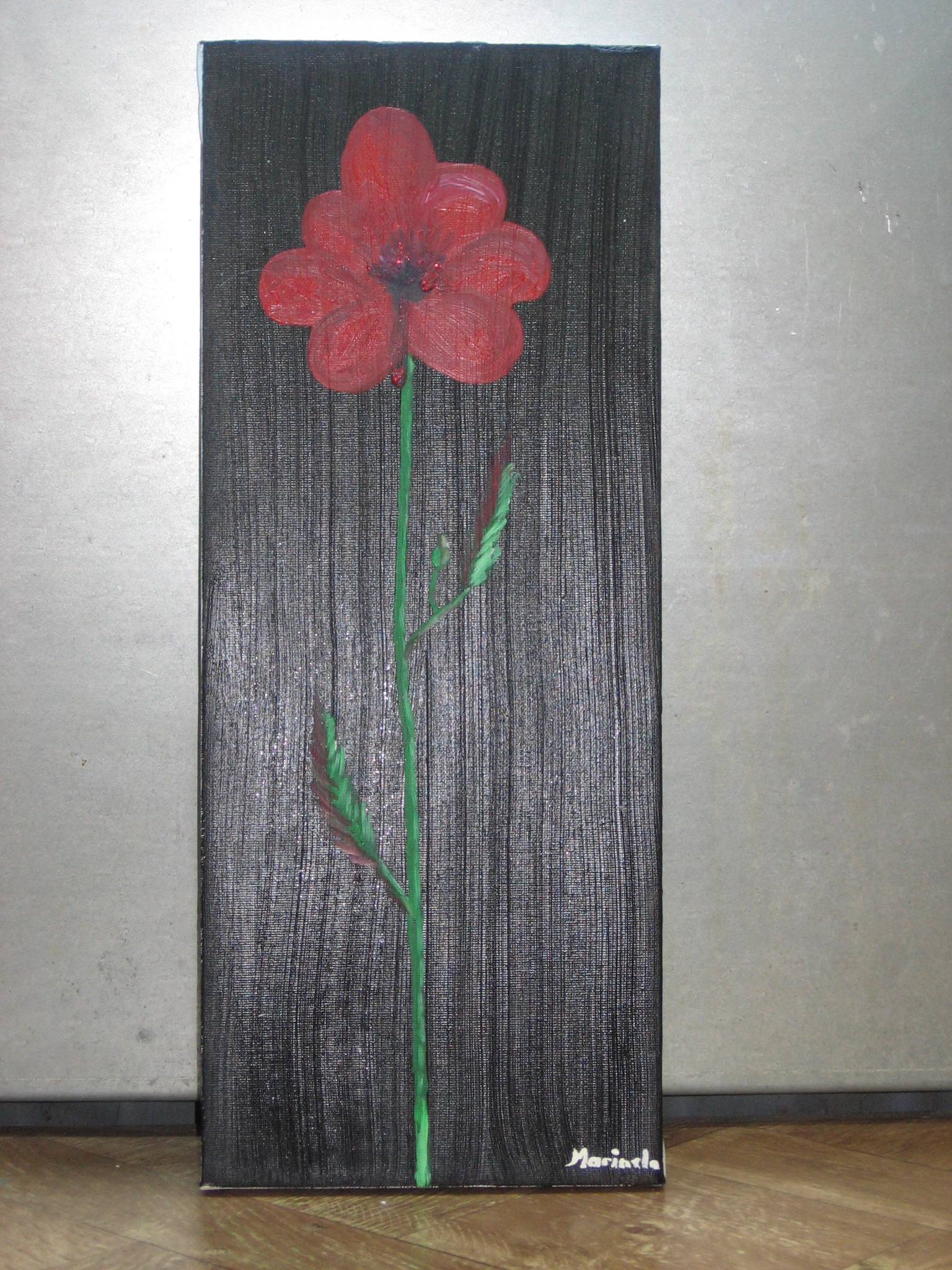 Actrita a ales sa faca pictura abstracta, tablouri pe care le vinde pentru sute de euro