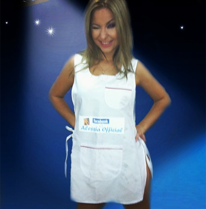 Asa s-a fotografiat astazi Alessia