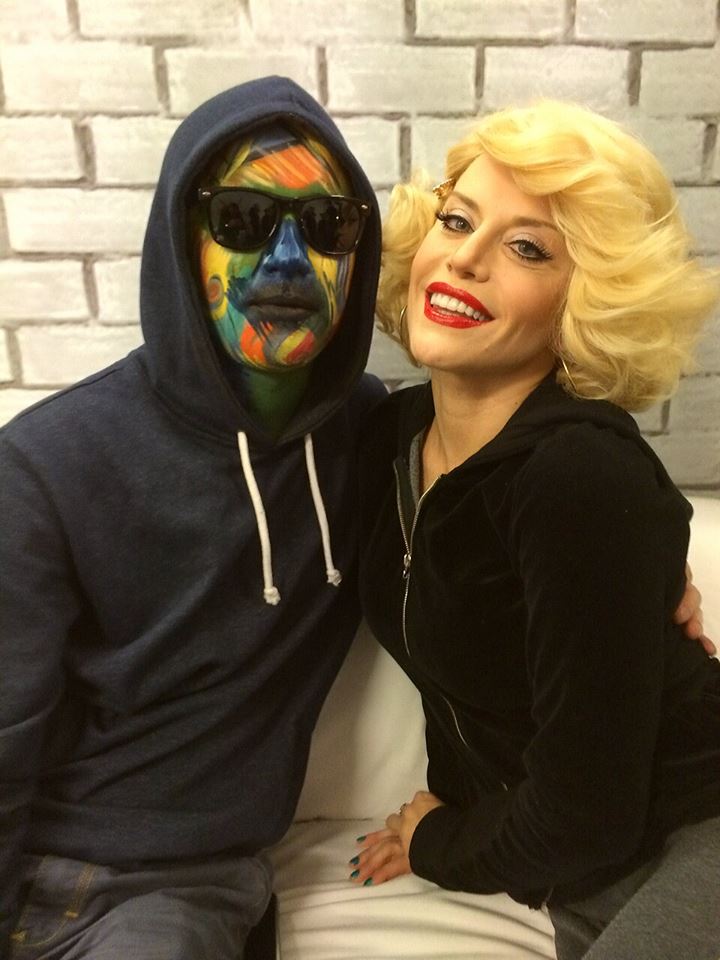 Solistul de la Carla's Dreams alaturi de Loredana sursa: arhiva personala