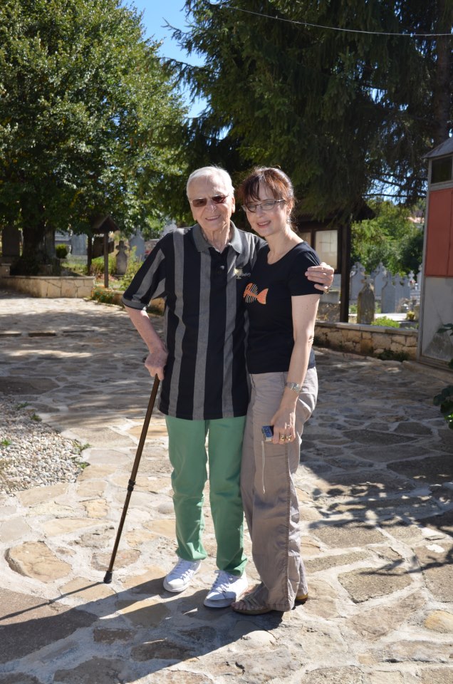 Marele artist alaturi de fiica sa cea mai mare, Ana Maria Beligan