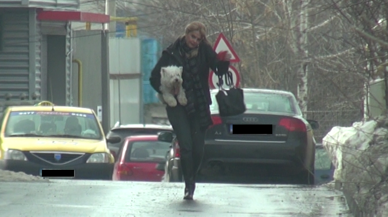 Iuliana Marciuc si-a petrecut dimineata plimband cainele