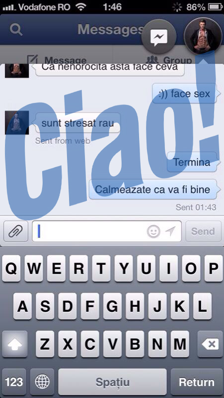 In mesaje, Victor nu avea tocmai cuvinte de lauda pentru Bianca