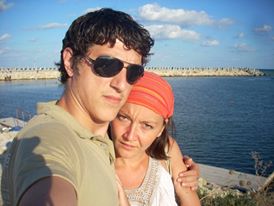 Costi Dita alaturi de sotia lui