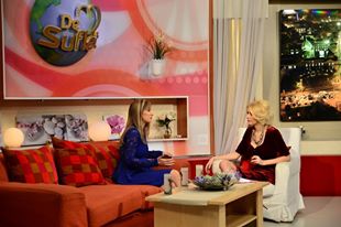 Actrita prezinta emisiunea