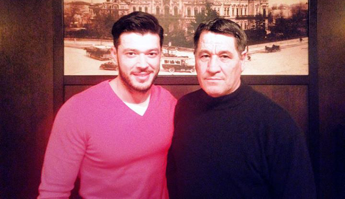 Victor Slav, alaturi de socrul lui - Jimmy Dragusanu