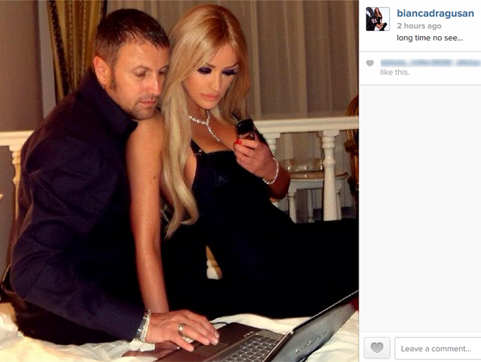 Bianca a postat aceasta fotografie, incercand, cel mai probabil, sa il faca gelos pe Victor