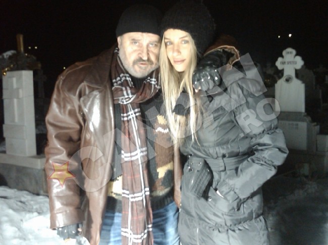 Ion Haiduc, alaturi de Tania Budi - la filmarile telenovelei 