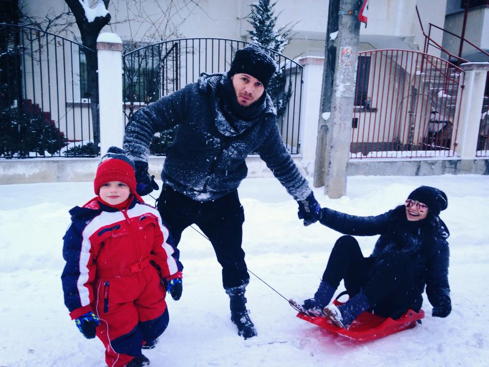 Gabriela si Tavi s-au distrat de minune in vacanta de la Brasov