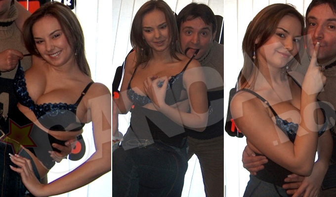 Jocul erotic avea sa continua, Buzdugan tragand-o pe Roxana cu dintii de sutien