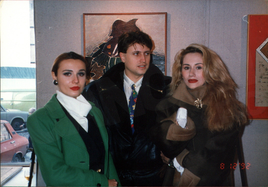 Dana, pe vremea cand era model, alaturi de Catalin Botezatu