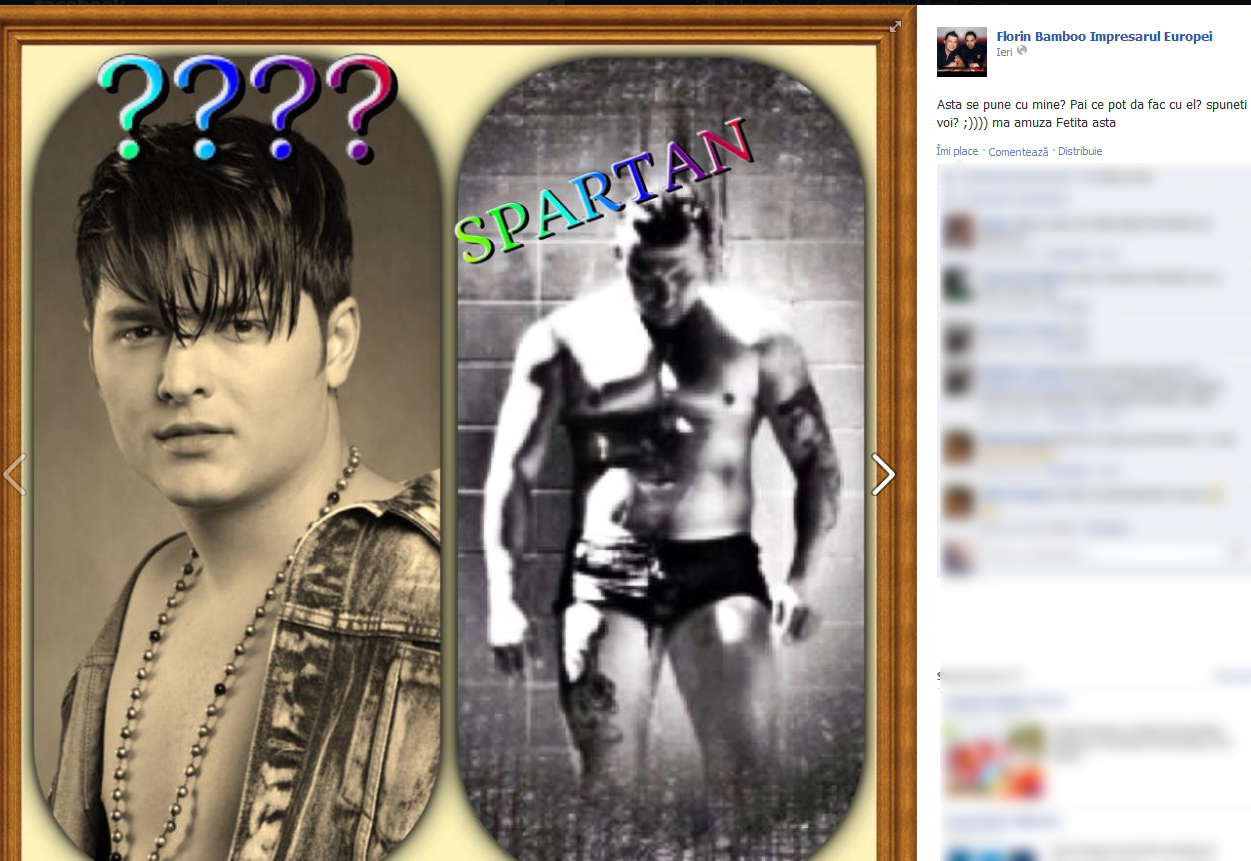 Asta a postat Florin Bamboo pe Facebook