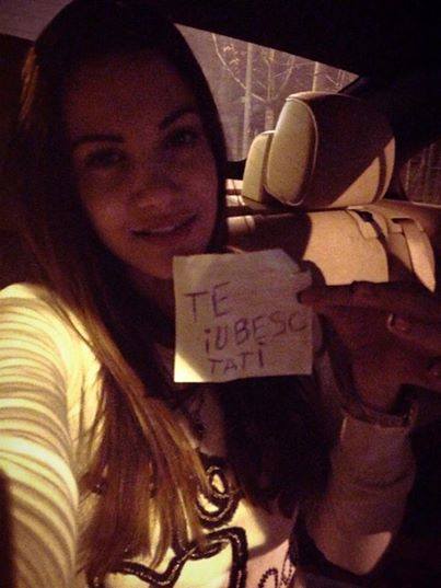 Betty si-a impresionat tatal cu acest mesaj