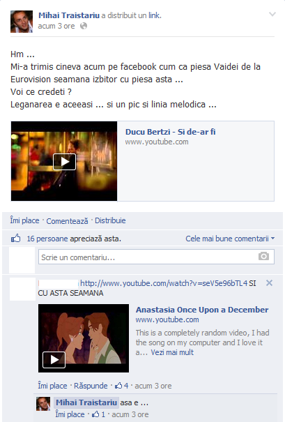 Acesta este mesajul postat de Mihai Traistariu pe Facebook foto: Facebook