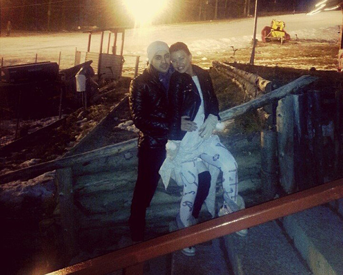 Cei doi si-au petrecut Revelionul impreuna, in Poiana Brasov