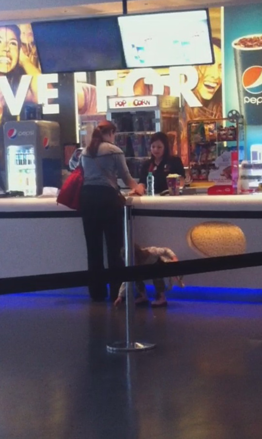 Fetita profita de neatentia mamei sale si se apleaca sa ia de pe jos cateva floricele care alunecasera din punga