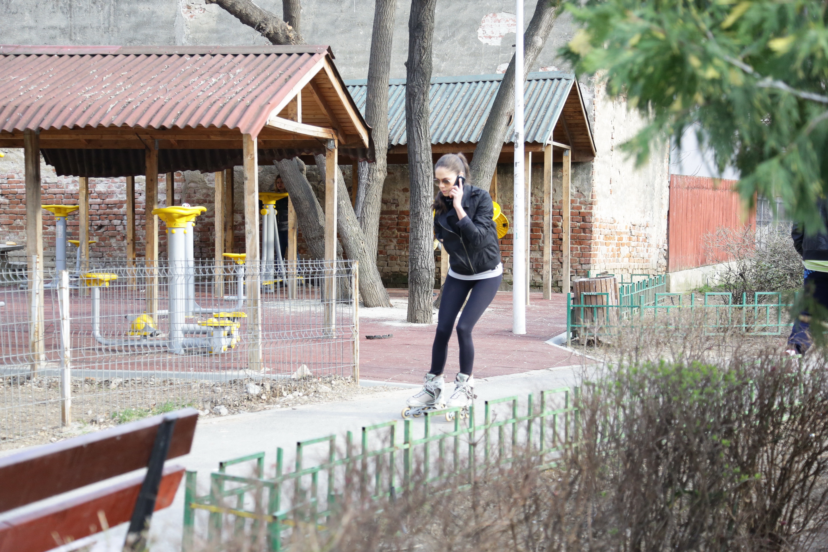 Irina Fodor a iesit cu rolele in parc
