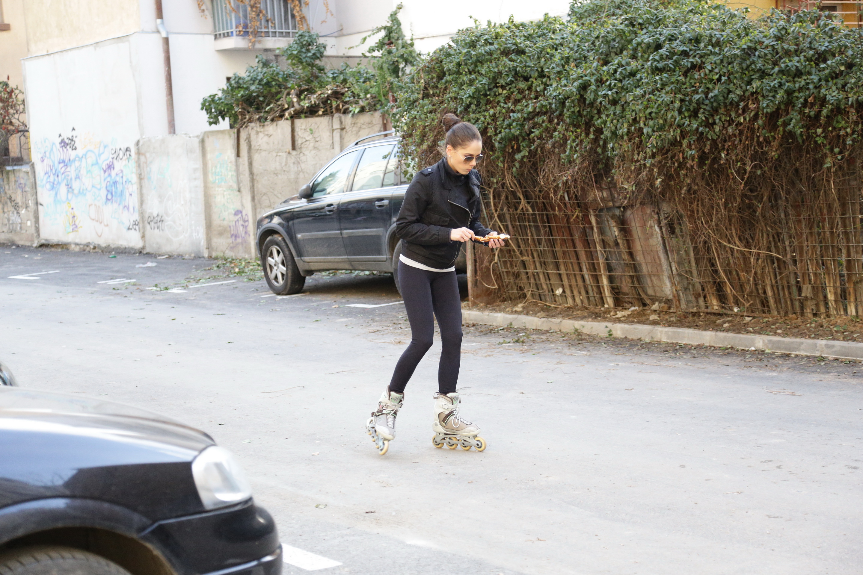 La un moment dat, Irina a savurat pe indelete un covrig