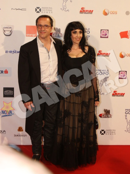 Claudiu Bleont, alaturi de Iulia Lazar, la gala Premiilor Gopo