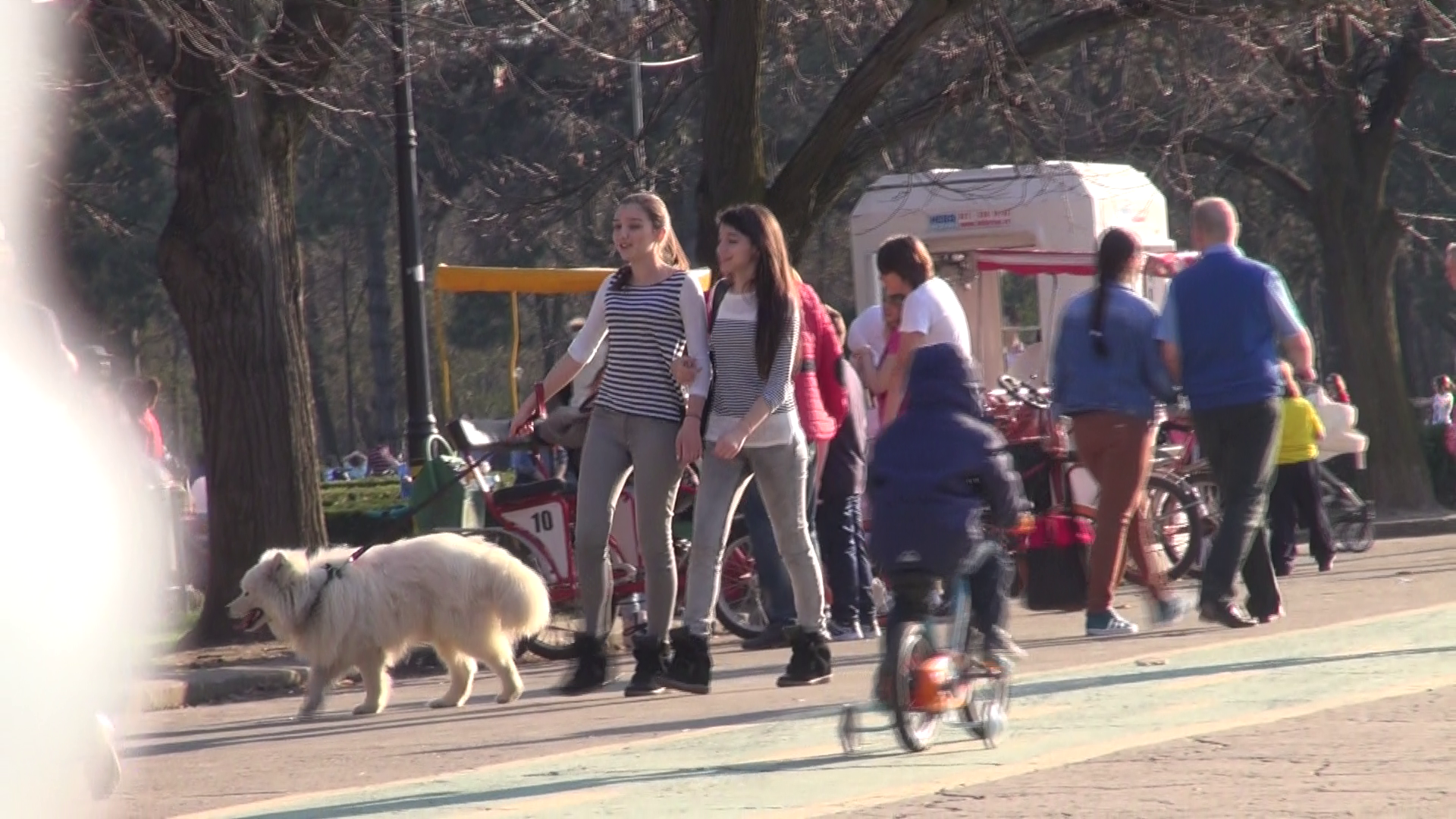Cele doua surori au iesit impreuna in parc