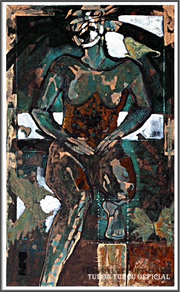 Acesta este unul dintre tablourile pe care Tudor le-a realizat de curand foto: Facebook