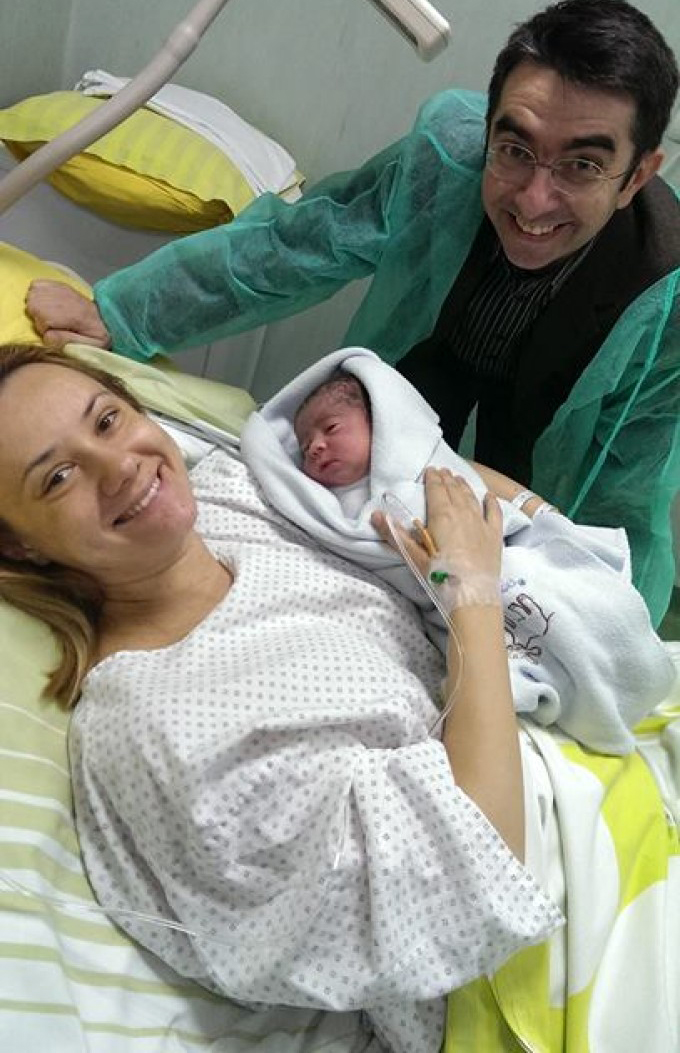 Oana, alaturi de micutul Mihai Maxim si de nasul Mihai Gainusa