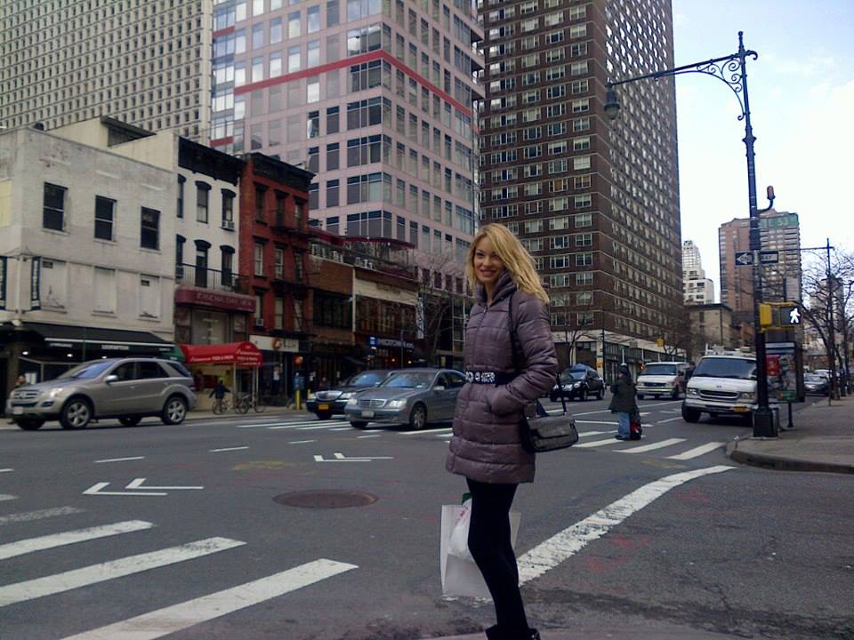 De aproape patru luni, Valentina se afla in America, mai exact in Manhattan
