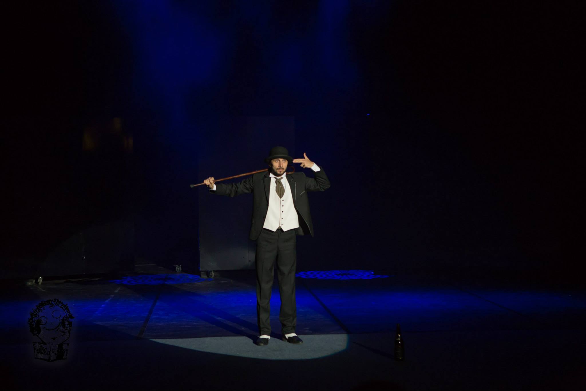 Adrian Nour, intr-unul dintre spectacolele sale de teatru foto: Facebook