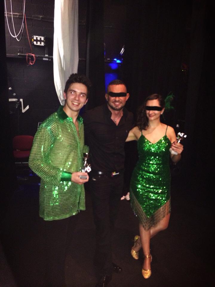 Darius a participat in frebruarie la un concurs de dans in Anglia