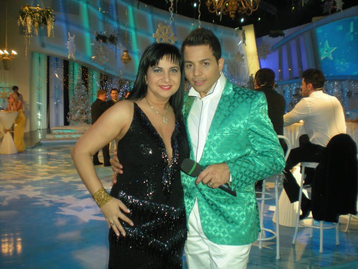 Alaturi de Jean de la Craiova, la filmarile pentru o emisiune TV foto: Facebook