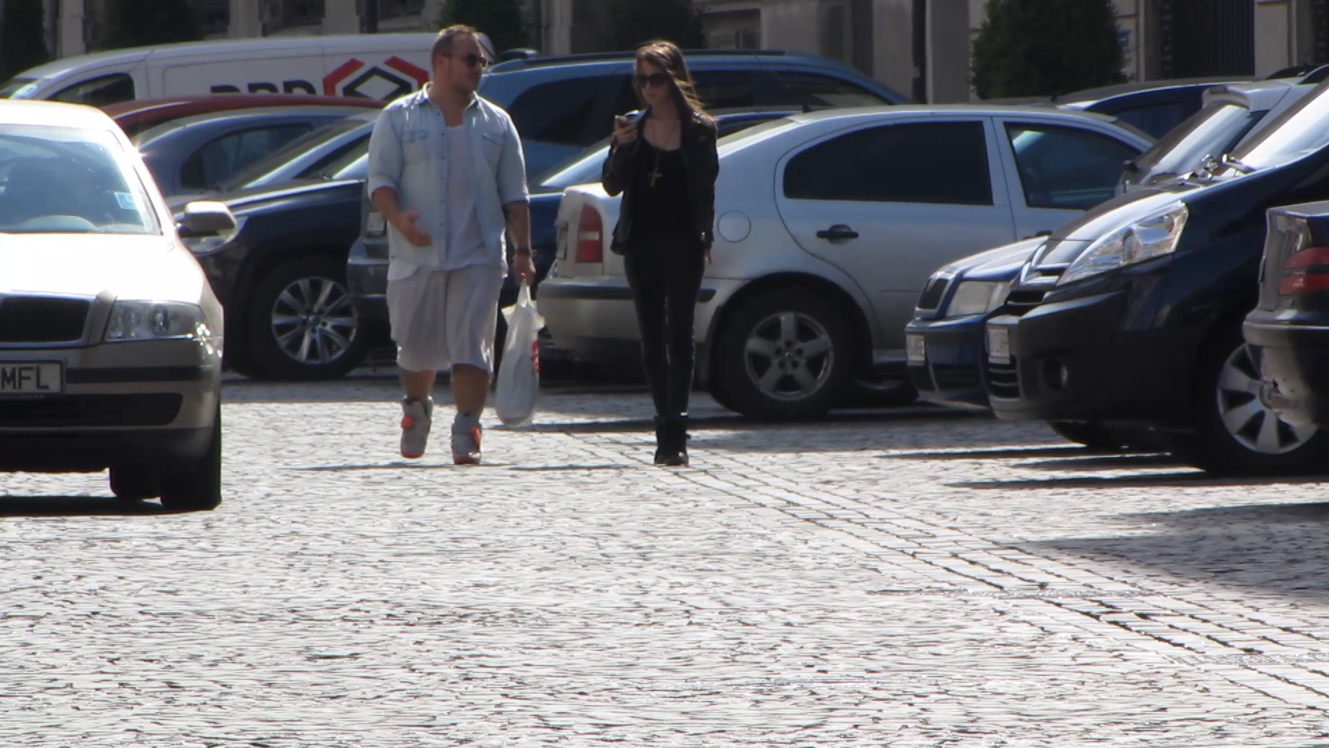 Dupa plimbare, cei doi se retrag spre casa