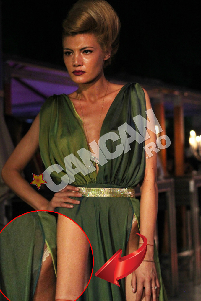 Madalina a defilat cu lenjeria la vedere