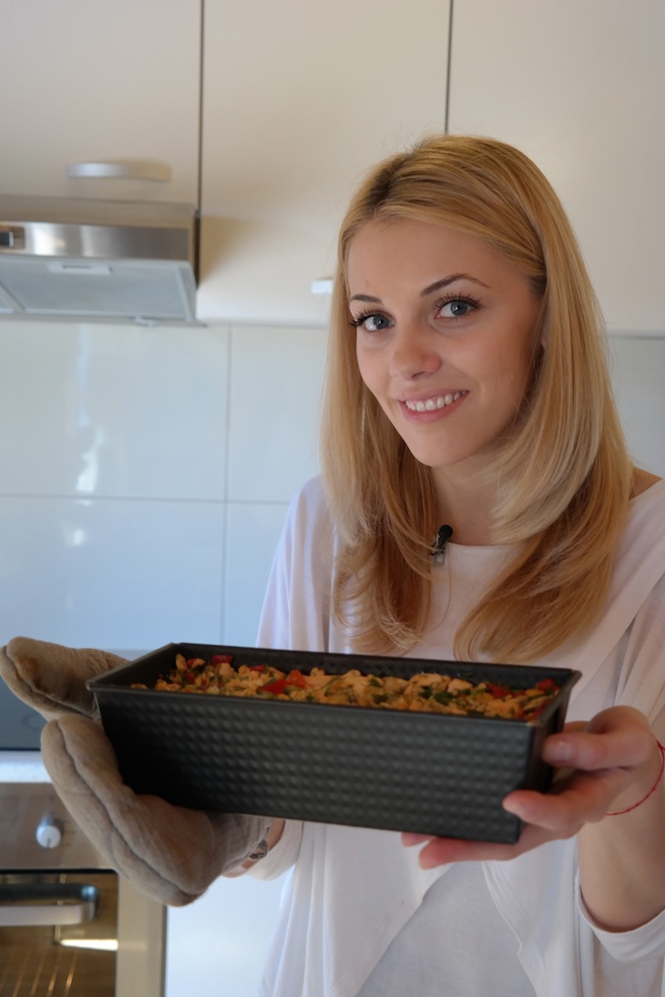 Andreea este foarte mandra de drobul ei din fructe de mare