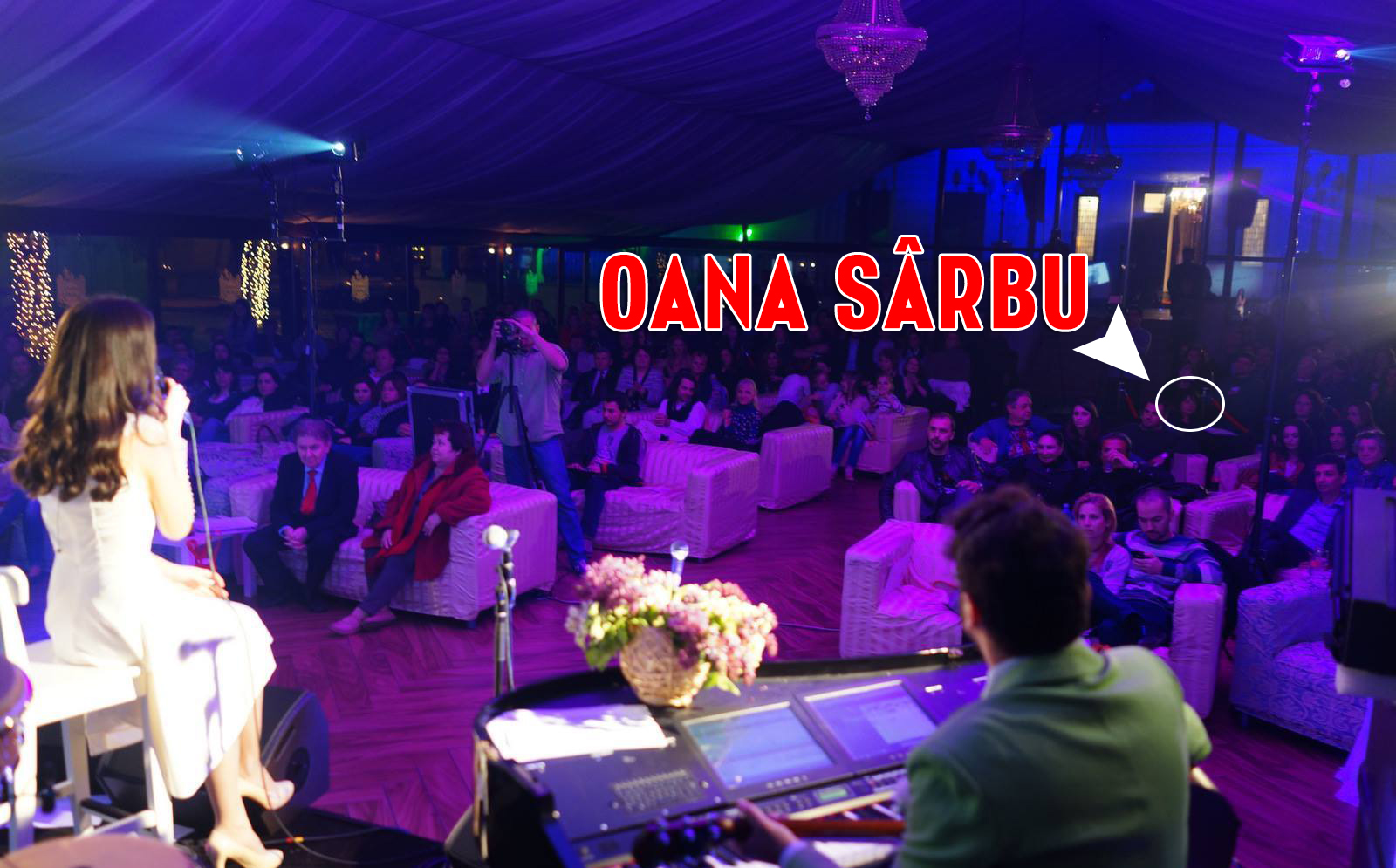 Oana Sarbu a evitat pe cat posibil sa fie fotografiata. Abia a fost surprinsa intr-o imagine foto: Bogdan Grigore