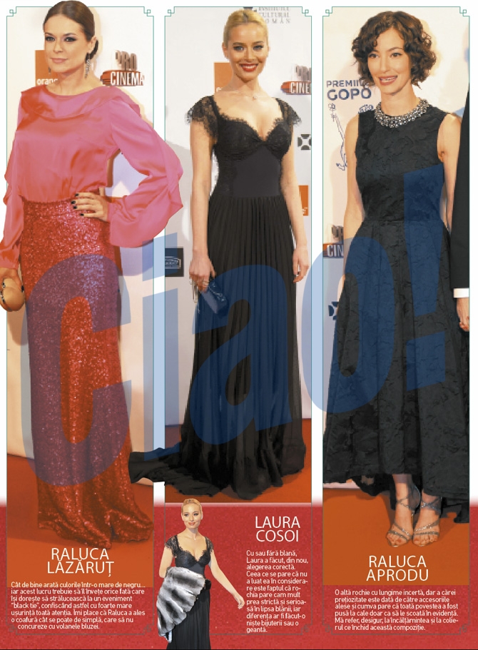 Raluca Lazarut, Laura Cosoi, Raluca Aprodu