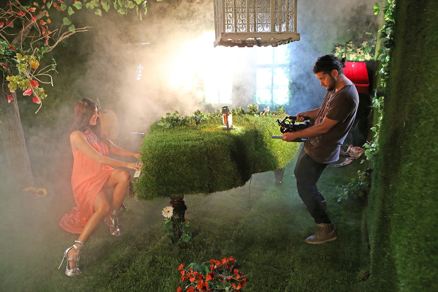 Artista a ascultat intocmai indicatiile regizorului Alex Ceausu foto: Facebook