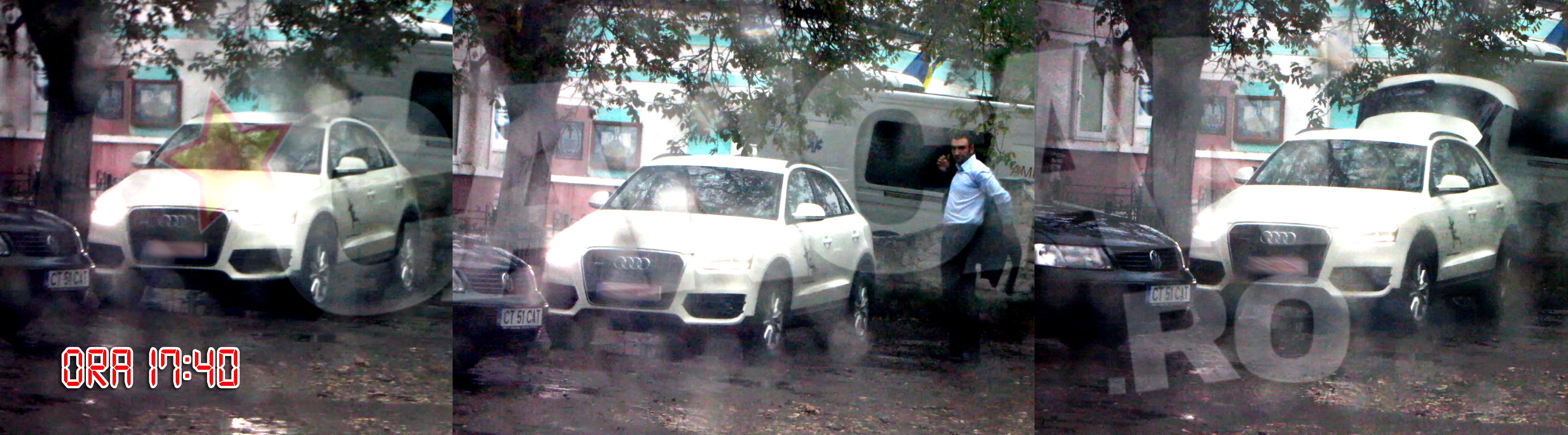 Sotia lui Boureanu isi trimite soferul sa verifice ca nu este urmarita de nimeni