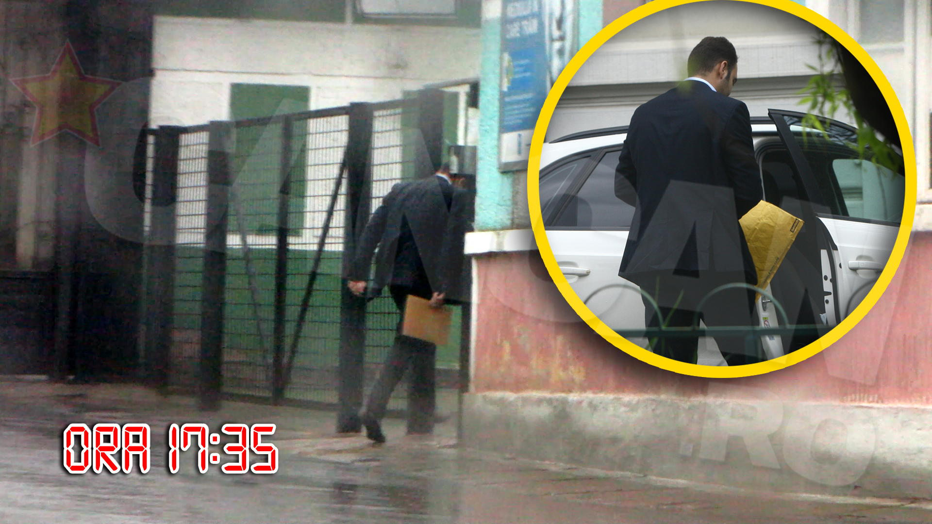 Soferul lui Cristi Borcea i-a dus sefului sau un plic primit de la soferul Valentinei