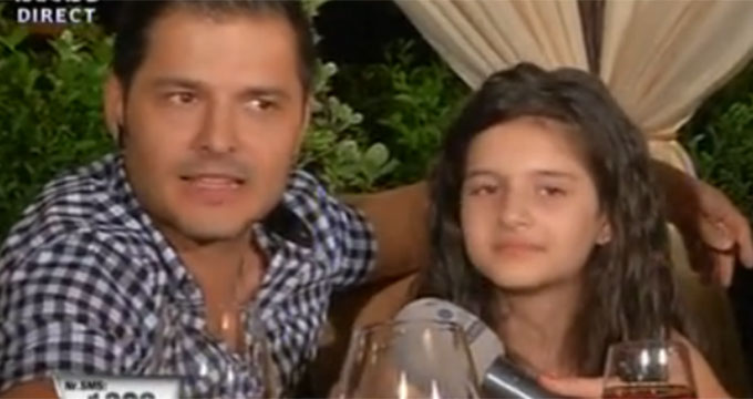 Liviu Varciu si fiica lui