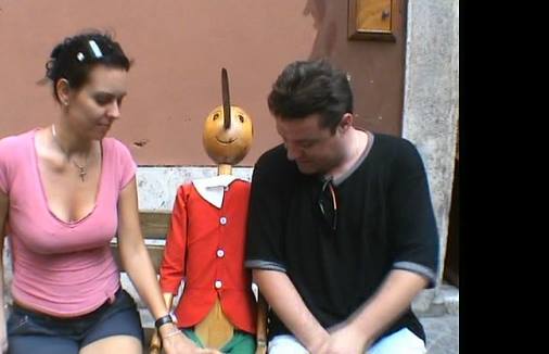 Actorul si Raluca Macovei intr-o vacanta din Italia