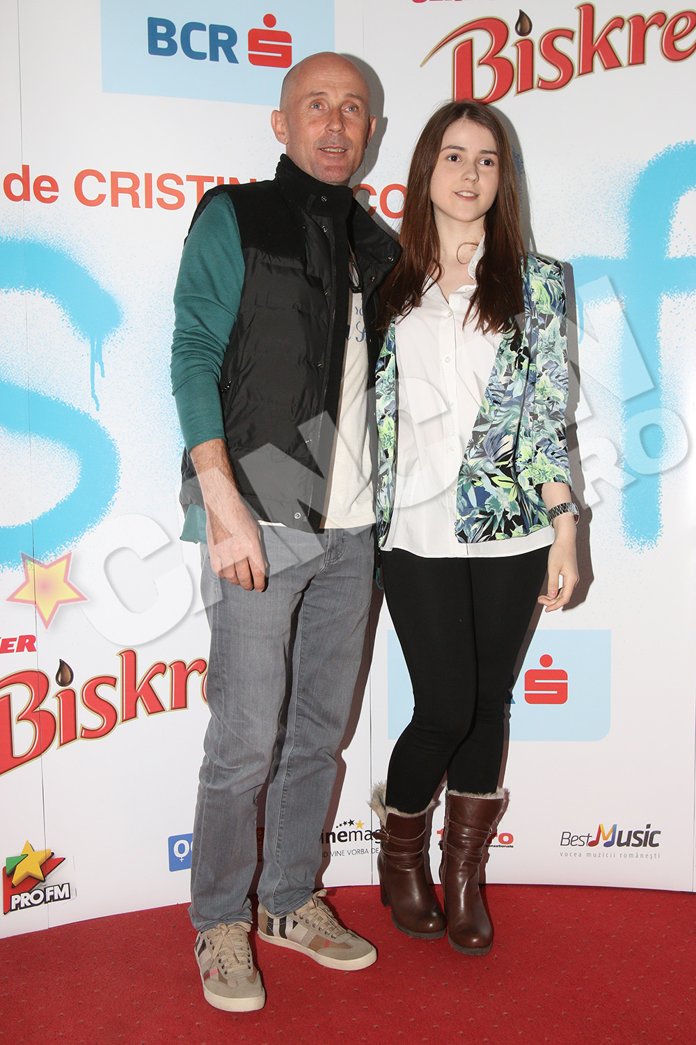 Mugur Mihaescu, alaturi de fiica lui