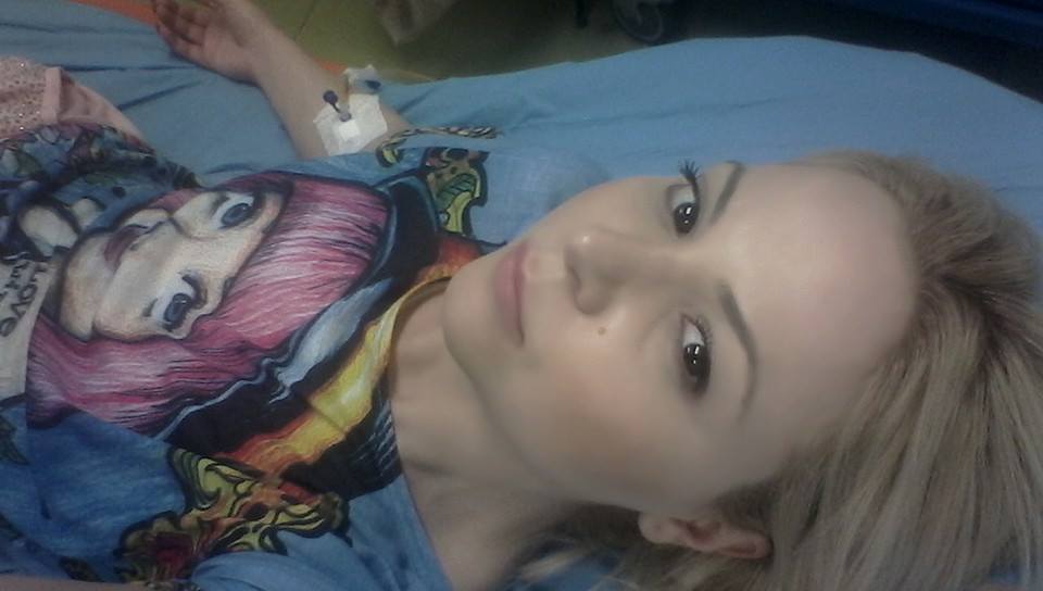 Alessia a facut o alergie foarte grav si a mers de urgenta la camera de garda a unui spital din Pitesti