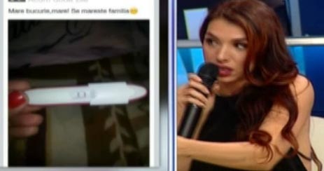 Presupusa amanta a fostului sot al Soranei a facut publica o fotografie in care apare un test de sarcina pozitiv