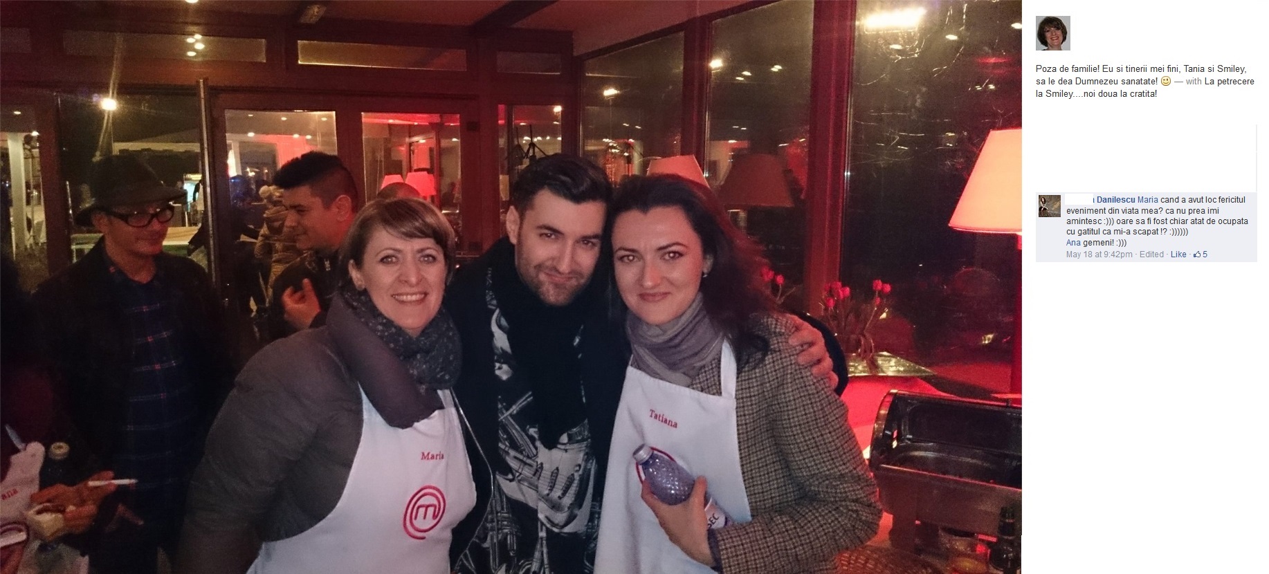 Cele doua concurente de la MasterChef s-au pozat alaturi de Smiley