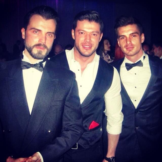 Aureliu, alaturi de bunii sai prieteni Victor Slav si Bogdan Vladau